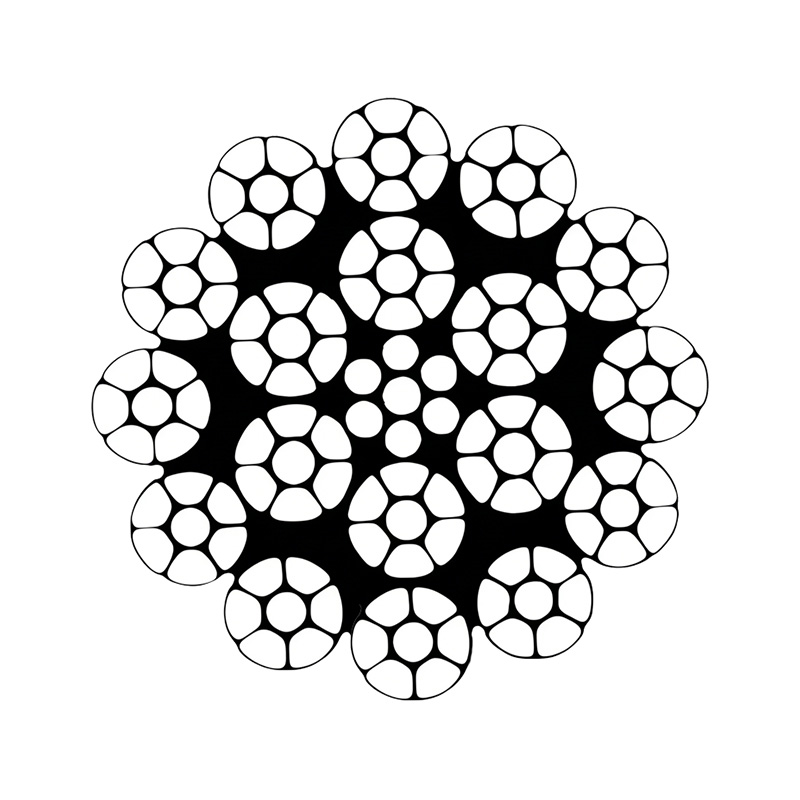 18×7 und 18×19 Stahldrahtseil ISO 2408 Klasse – Nicht rotierendes Seil