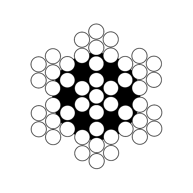 ASTM A1023 verzinktes flexibles Spezialdrahtseil 7X7 7X19 mit kleinem Durchmesser